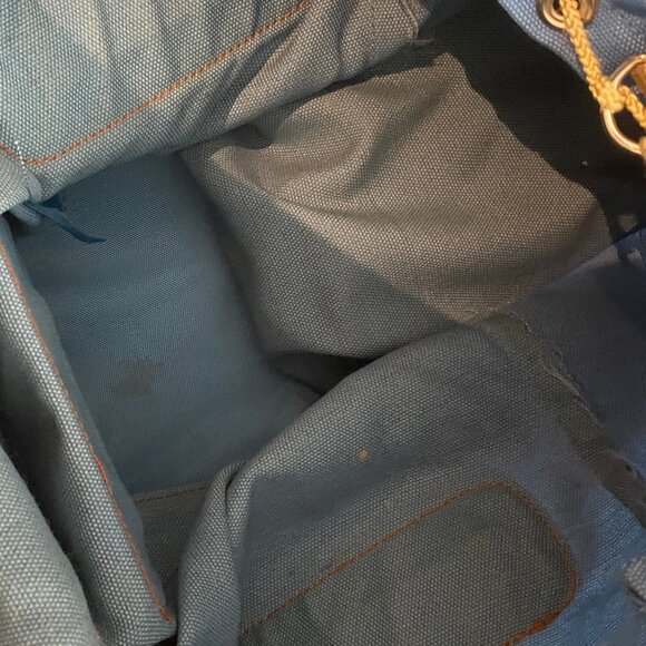 Vintage 70s Walk About Hiking Rucksack Backpack Daypack Leather Bottom Bag Rare* - Picture 10 of 15